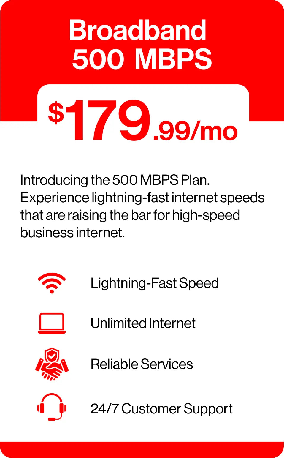 Broadband 500 MBPS